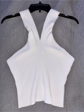 Top shop white tank - S
